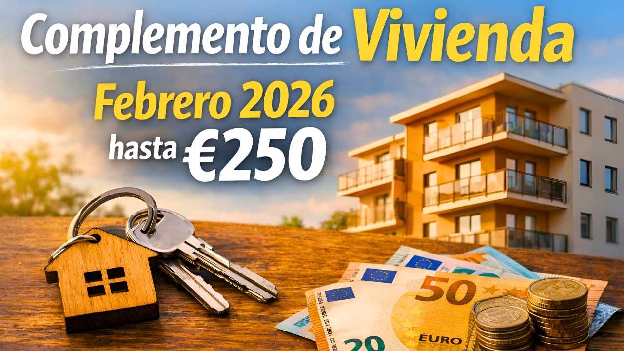 Complemento de Vivienda febrero 2026: hasta €250, hogares beneficiados y cómo pedirlo