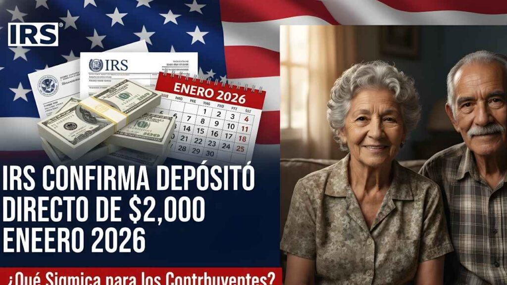 Depósito del IRS de $2,000 en enero 2026: requisitos, fechas y detalles clave